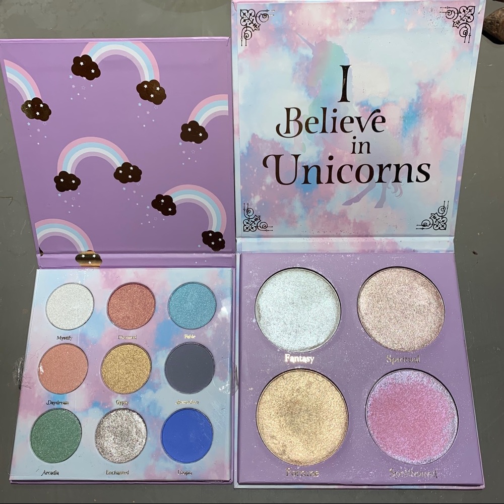 I BELIEVE IN UNICORNS eyeshadow & highlighter